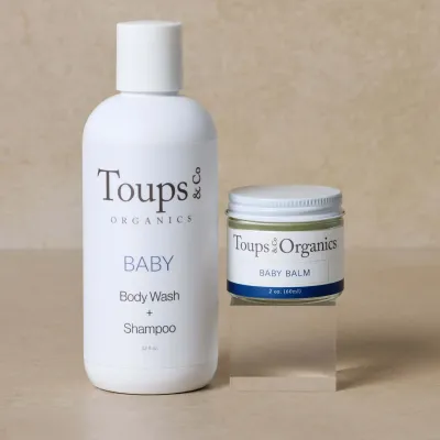 Toups and Co baby wash and balm set
